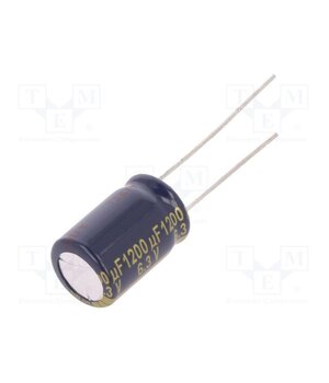 EEUFC0J122 Capacitor: electrolytic; low ESR; THT; 1200uF; 6.3VDC; Ø10x16mm UgHWpjEFZO-M2I0JuHGuMTn9nvlF-6bCNYpJ8_S__fY