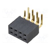 SSW-104-02-G-D-RA Connector: pin strips; socket; female; PIN: 8; angled 90°; THT; 2x4 dfXSIDop-jTPhg5NTEYiNqGT6vGvB0ef2KbT3D91x7A