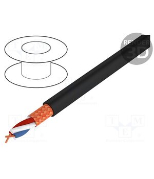 400038 Wire: microphone cable; HELUSOUND®; black; Cu; -25÷70°C; 6mm; audio 07L6WEOfgT9uAbm57p0k9c3G9x7xBLmju1o4KVUFfAA