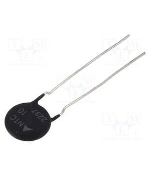 B57236S0100M000 Thermistor: NTC; 10Ω; Ø: 11.5mm; -55÷170°C; 2.1W; ±20%; THT; H: 6mm Jv6GAtHB9OenRwU5h-zSFQ_Hm_3dA7un4sFXRUxGb0I