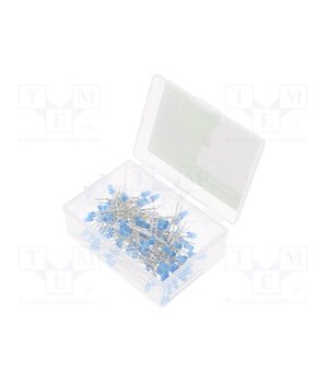 OKLEDT3100B5 Diode: LED-kit; THT; 3mm; 100pcs; blue; 2.7÷3.4VDC; plastic box Gl4ViF0_P4t8VD3ELCgMN_HkLpqG2WZT5Lnk4jrP6HQ