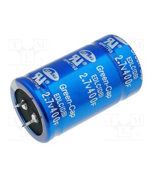 DB5U407W35060HA Supercapacitor; SNAP-IN; 400F; 2.7VDC; 0÷20%; Body dim: Ø35x60mm 69Ru6Y13ND4-41FF1DVocssfumC7G-VJ6IgptN3iqZU
