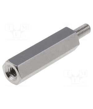 216X30 Screwed spacer sleeve; 30mm; Int.thread: M4; Ext.thread: M4; brass g2tcvGqcJhTV_zg5_DEP8Ps4hiZXvQKjWNcW1LLsV1Q