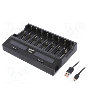 VC8 Charger: for rechargeable batteries; Li-Ion,Ni-Cd,Ni-MH NO1tcYuj--ef2BTuEgQ3Ypy8w_KbW_ejFi1mu8zlcro