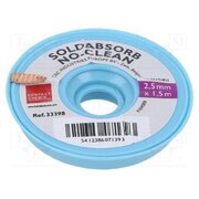 33398-AA Tape: desoldering; halide-free,rosin; W: 2.5mm; L: 1.5m uu53Yie8-N51pBTfVpB8LNPvxJ1SWKAVKUERyvXvTuM