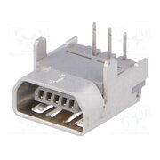 56579-0519 Connector: USB AB mini; socket; on PCBs; THT; PIN: 5; angled 90° mAMYJwxVpMzqgmatsnyj8pfl8nl2BPFGwVTczes8Cys