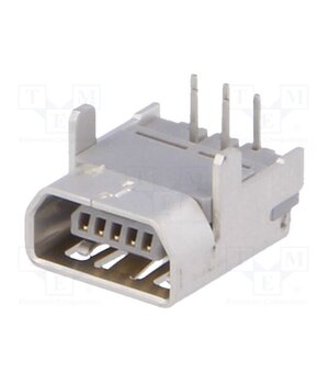 56579-0519 Connector: USB AB mini; socket; on PCBs; THT; PIN: 5; angled 90° mAMYJwxVpMzqgmatsnyj8pfl8nl2BPFGwVTczes8Cys