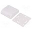 61.6020000 Enclosure: wall mounting; X: 80mm; Y: 80mm; Z: 25mm; ABS; white vc8DNX2odmCZUxiJ1DwGdpYtyNNjADVl_X1B_isVzF8