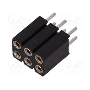DS1002-03-2*3131 Connector: pin strips; socket; female; PIN: 6; straight; THT; 2.54mm ZO-VMzkBqPN9RUKWtCXSEArFpxMuvoWndLC2FaDK4Y0