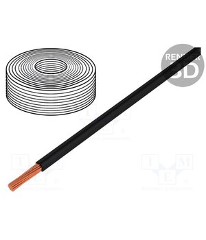 25151 Wire; 1x1.5mm2; stranded; Cu; silicone; black; 250V; -60÷180°C; 25m MMrr00_uPfZEBTZATzCtjZs5oec1DLVkG1dnvhKj64A