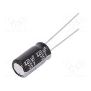EEUEB1V221 Capacitor: electrolytic; THT; 220uF; 35VDC; Ø8x15mm; Pitch: 3.5mm 6y1wyh_uVgFOs9E6ecUjgsdCnm3M14BBEzuB2WZQm4s
