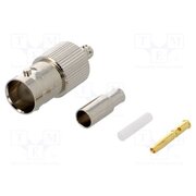 B6121E1-ND3G-6-75 Connector: BNC; plug; female; straight; 75Ω; crimped; for cable; POM KafzEfktcvxQHX2cFDfhg5cd2OoATVuZzNFDMrrHXLA