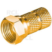 PLUG F (SAT) ø6.5mm screw, gold-plated