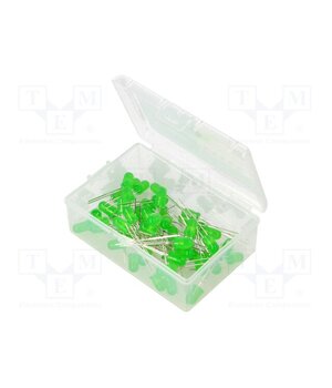 OKLEDT5050G5W Diode: LED-kit; THT; 5mm; 50pcs; green; 3÷15VDC; plastic box; 7.5mA uj2bYcKLzABJl65m-zTsvjhDvMhpVUlz2ZLzHU27vZM