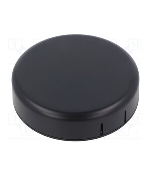 1551SNAP13BK Enclosure: for alarms; Z: 20.3mm; ABS; black; 1551SNAP; Ø: 80mm; IP30 yG4Q25pxlvGgKtKJUzFSaZZuhP1JD-SKNTIETX7q7p8