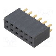 SSW-106-01-G-D Connector: pin strips; socket; female; PIN: 12; straight; THT; 2x6 FP042W6PuLBdjJ9ai1h9FTyTJ8Zw8LNVZUulfs7rScU