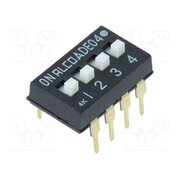 1825360-3 Switch: DIP-SWITCH; Poles number: 4; ON-OFF; 0.1A/24VDC; Pos: 2; THT 8uGrtzDQ1ZzAxemGlPM2AYNcviQjp65TcZwaKfQUDGg