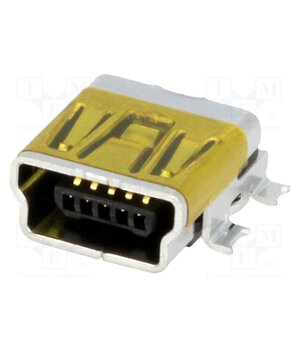 67503-1020 Connector: USB B mini; socket; on PCBs; SMT; PIN: 5; horizontal xrLNE-OdmzXNMRoYUrnYFeEAmEHBaC4t9Ag_FmClOAk