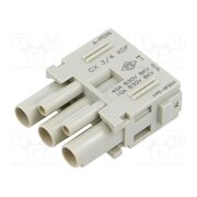 CX 3/4 XDF Connector: HDC; contact insert; female; MIXO; PIN: 3; 40A; 600V WkVmiK3CfPzZfuZl_YPA3powenlfoPvqRsbsQTEctdk