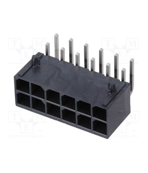 172064-0012 Connector: wire-board; socket; male; PIN: 12; Mega-Fit; angled 90° Ag5nj-0s1WLnvq1VUj6N-kshYpbjlfG-IYMRZ2LhSbY
