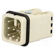 09360082632 Connector: HDC; contact insert; male; 10A; 50V; Han® D; PIN: 8 lUVsXoD13elHNDBJQCaKnP6so7pbLIxVV3Ch7t73Ako