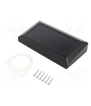Z133H ABS Enclosure: desktop; X: 180mm; Y: 100mm; Z: 41.5mm; ABS; black; gasket R8KHHmfGvscJztN2HMrrCQaIK2b2BPWIwce0TMPRm2A
