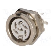 650-0600 Connector: DIN; socket; female; PIN: 6; 240°; soldering; 34V; 2A; 10mΩ h476BhXo3RuUQJgRA-OGfDxY31CuxRoaqSUR4D18ZNg