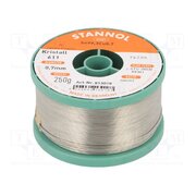 813018 Tin; lead free; Sn99,3Cu0,7; 0.7mm; 250g; reel; 2.5%; Flux: SW26 b6aIRUVZspLCw-ALU4-6zLQAY6bPCmnlJ9K6BHZPYB0
