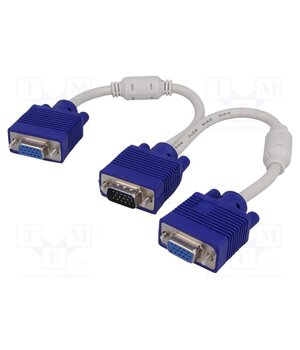 AK-AD-20 Cable; D-Sub 15pin HD socket x2,D-Sub 15pin HD plug; white xCNhuboFndbEkf9mDOdNHswWHfIvJGFHm5M_eHdGB7k