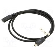 45393 Cable; USB 3.1; USB C socket,USB C plug; 1m; black; PVC; 5Gbps; 60W WssJQlgeLJlRi_Z_wQKBV4_LGSdaH1KhwxPP-9YMaFE
