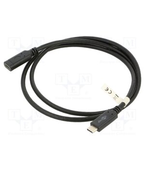 45393 Cable; USB 3.1; USB C socket,USB C plug; 1m; black; PVC; 5Gbps; 60W WssJQlgeLJlRi_Z_wQKBV4_LGSdaH1KhwxPP-9YMaFE