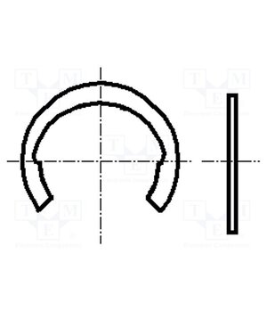 1292064 Circlip; spring steel; Shaft dia: 4mm; BN 831; Ring: external rqfppyh1NNfpApZMWykP_LZrvJCrJXdtr3ohJzS1eBE