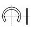 1292064 Circlip; spring steel; Shaft dia: 4mm; BN 831; Ring: external rqfppyh1NNfpApZMWykP_LZrvJCrJXdtr3ohJzS1eBE