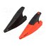 AC285 Crocodile clip; 10A; 1kVDC; red and black; Grip capac: max.20mm WCmQtkA4dAHOhrof1pp0icCyPtjQ3SW66WMoB2fxMBw