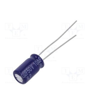 ECEA1HN100U Capacitor: electrolytic; bipolar; THT; 10uF; 50VDC; Ø6.3x11.2mm 0mOOXta6fCI9pgCFDpxmDkDIjdC0mwEp5Ltu04Fsoo4