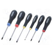 BE-9886 Kit: screwdrivers; Phillips,Pozidriv®,slot; ERGO®; 6pcs. HQLKyQRoG2tqYuh4g3XDCWizjkGNZDiGKHONtV8Hmrk