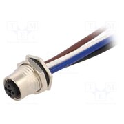 M12T-04PFFS-SF8B15 Connector: M12; socket; PIN: 4; female; IP67; cables; gold-plated Qg2SvwAzW1nXIJN1oErQ7xegJy4TMXtl44TUTYPNkj8