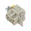 09330062776 Connector: HDC; contact insert; female; 16A; 500V; Han® ES; PIN: 6 D27uQQmV7cCXhSCTPVL0ki-pMmRypTsEsKWR6p827pM