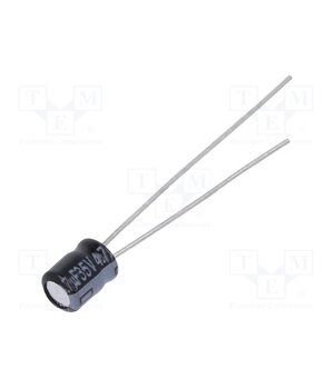 ECEA1VKS4R7 Capacitor: electrolytic; THT; 4.7uF; 35VDC; Ø4x5mm; Pitch: 1.5mm pUGl2YWfvWJceHbgIFY_oGlBRNV96yysuzmCyrhQXG4