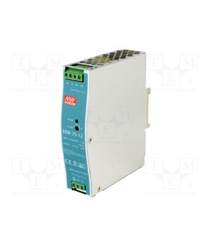 EDR-75-12 Power supply: switching; for DIN rail; 75.6W; 12VDC; 6.3A; OUT: 1 WNimcDB62tbcIRHDV0sVLoRska4vrYFEjWDTV6e0xZw