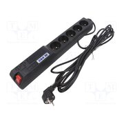 ACAR 504W 5M Plug socket strip: protective; Sockets: 5; 250VAC; 10A; black BgB_xHDKBO2qlTA4RZiNljBC8tMYYbtlcJtWPK33ee4