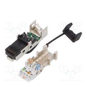 1132050000 IE-PS-RJ45-FH-BK-B Connector: RJ45; plug; PIN: 8; Cat: 6a,Class EA; shielded; 8p8c; IP20 IBoDmtz02m71aaZoTkHcMvdErBnXDc6dJ9o03VQjZ9M