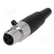 AG3F Connector: XLR mini; plug; female; PIN: 3; for cable; soldering; 5A v3GKvuPwPFQwvSeWGcAhtTqWixO3POn3ugThLcw8zkE