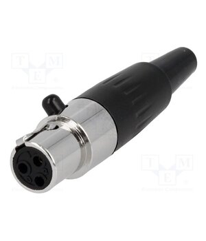 AG3F Connector: XLR mini; plug; female; PIN: 3; for cable; soldering; 5A v3GKvuPwPFQwvSeWGcAhtTqWixO3POn3ugThLcw8zkE