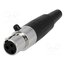 AG3F Connector: XLR mini; plug; female; PIN: 3; for cable; soldering; 5A v3GKvuPwPFQwvSeWGcAhtTqWixO3POn3ugThLcw8zkE