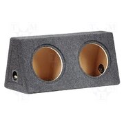 C1020X2 Car loudspeaker enclosure; MDF; black melange; 250mm; 20+20l ZiZ_08BWJ0aIg6i2MqJ3haHwYvtOkGWvN4MZTn2n07M