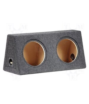 C1020X2 Car loudspeaker enclosure; MDF; black melange; 250mm; 20+20l ZiZ_08BWJ0aIg6i2MqJ3haHwYvtOkGWvN4MZTn2n07M