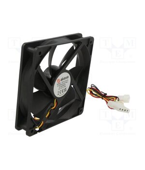AK-174BK-S Fan: DC; axial; 12VDC; 120x120x25mm; 17.5dBA; slide; 1200rpm; black OflVO-cWZ6ZV1HCPGf5cBCXMhsAyWreWOPAOj7TUt4g