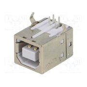 924 Connector: USB B; socket; on PCBs; THT; PIN: 4; angled 90°; USB 2.0 ZXSKJ7_69m17MLGdjANqhwr0HtmieanLiVMgUeM9rYw