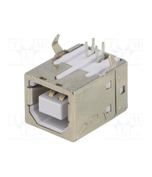 924 Connector: USB B; socket; on PCBs; THT; PIN: 4; angled 90°; USB 2.0 ZXSKJ7_69m17MLGdjANqhwr0HtmieanLiVMgUeM9rYw